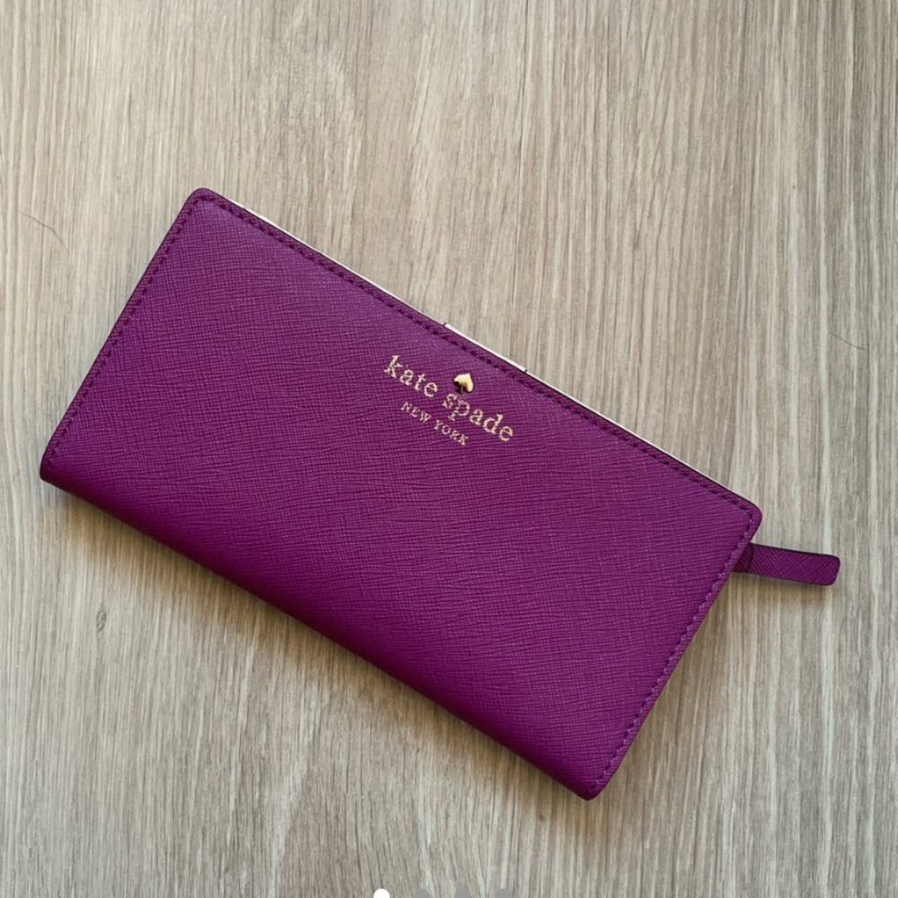 Purple Kate Spade Wallet